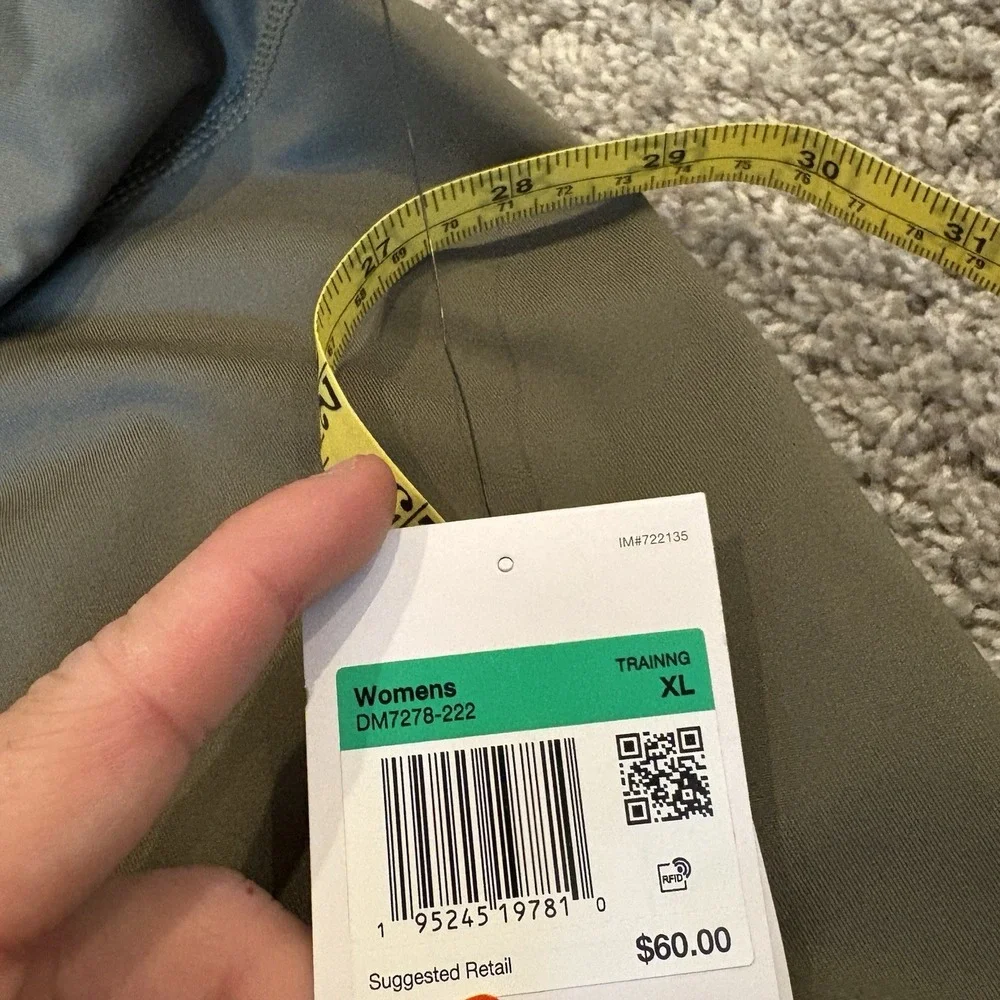 NEW Nike One High Rise Full Length Legging Green XL Womens Style DM7278-222 $60